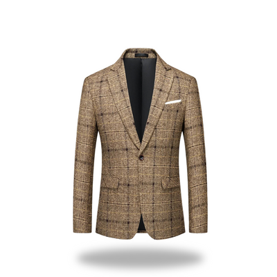 Glen | Classic Check Wool-Blend Jacket for Modern Versatility