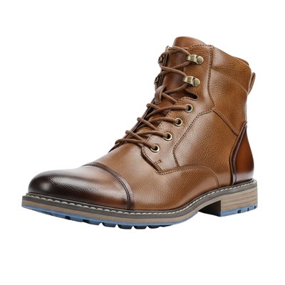 Nathan | Faux Ankle Boots with Side Zipper & Rubber Sole